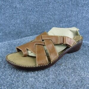 Dr. Scholl's Karen 2 Women Flip‎ Flop Sandal Shoes Brown Leather Size 8.5 Medium